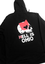 Load image into Gallery viewer, Heart Skull Pullover Hooded Sweatshirt
