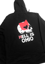 Load image into Gallery viewer, Heart Skull Zip-up Hooded Sweatshirt
