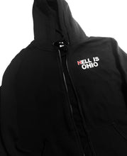 Load image into Gallery viewer, Heart Skull Zip-up Hooded Sweatshirt
